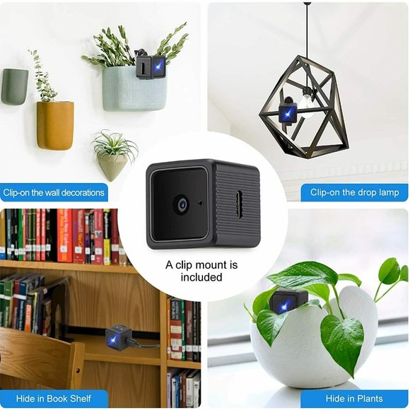 Spy Camera Mini Hidden Camera YEEHAO HD 1080P with Audio Motion Detection IR Nig - Picture 7 of 8